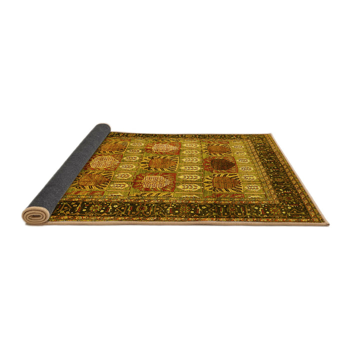 Sideview of Oriental Yellow Industrial Rug, urb732yw