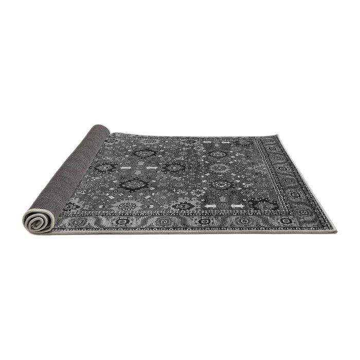Sideview of Oriental Gray Industrial Rug, urb733gry