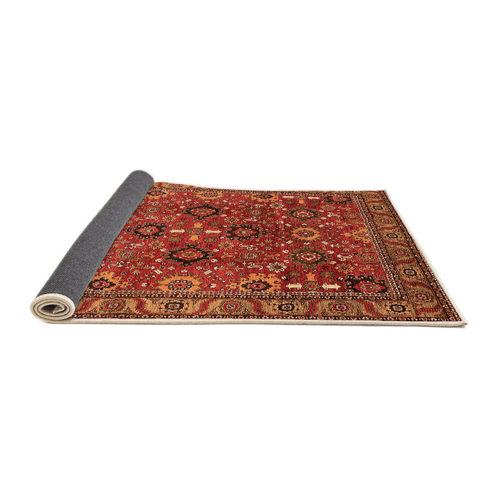 Sideview of Oriental Orange Industrial Rug, urb733org