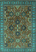 Oriental Turquoise Industrial Rug, urb733turq