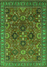 Oriental Green Industrial Rug, urb733grn