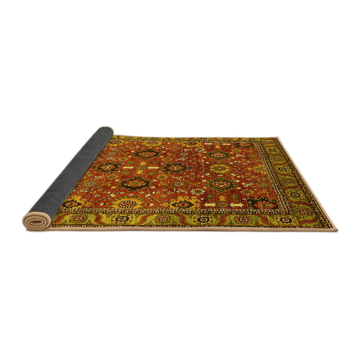 Sideview of Oriental Yellow Industrial Rug, urb733yw