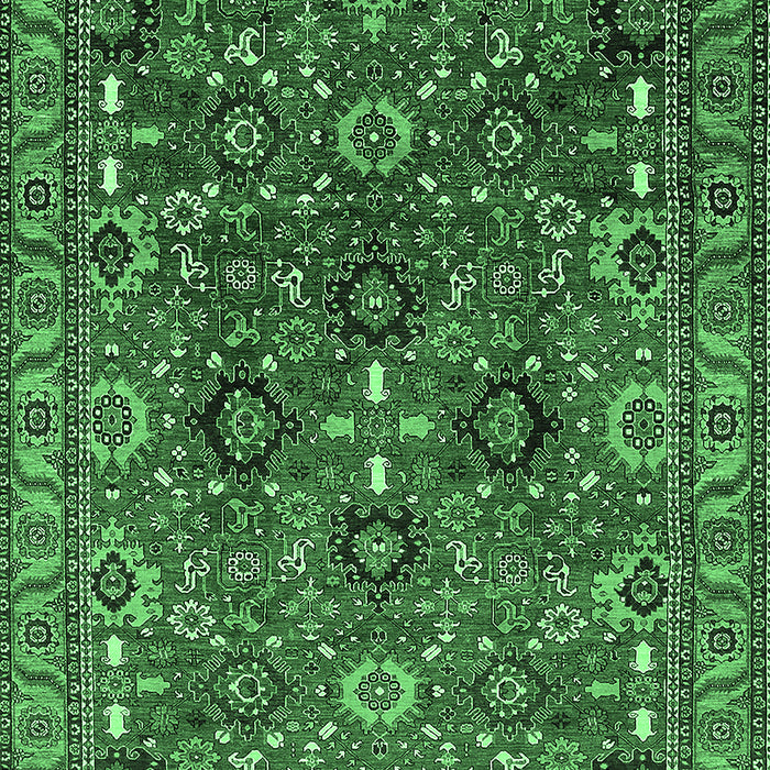 Oriental Emerald Green Industrial Rug, urb733emgrn