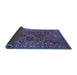 Sideview of Oriental Blue Industrial Rug, urb733blu