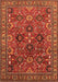 Machine Washable Oriental Orange Industrial Area Rugs, wshurb733org