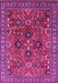 Machine Washable Oriental Pink Industrial Rug, wshurb733pnk