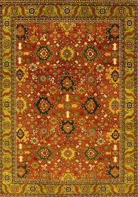 Oriental Yellow Industrial Rug, urb733yw