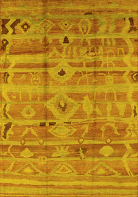 Oriental Yellow Industrial Rug, urb734yw