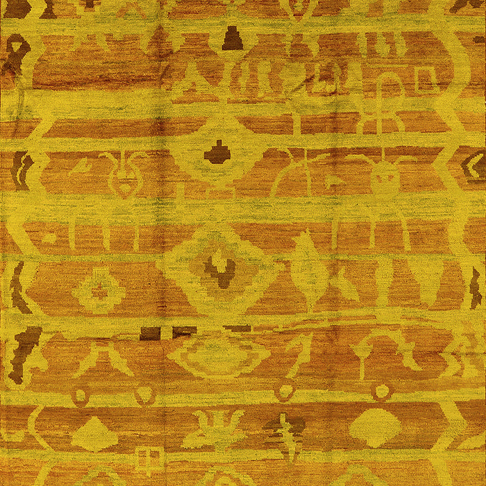 Oriental Yellow Industrial Rug, urb734yw