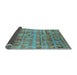 Sideview of Oriental Light Blue Industrial Rug, urb734lblu