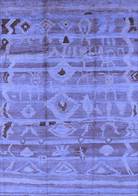 Oriental Blue Industrial Rug, urb734blu