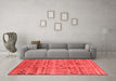 Industrial Red Washable Rugs