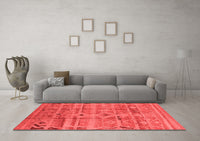 Machine Washable Oriental Red Industrial Rug, wshurb734red