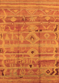 Oriental Orange Industrial Rug, urb734org