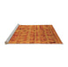 Sideview of Machine Washable Oriental Orange Industrial Area Rugs, wshurb734org