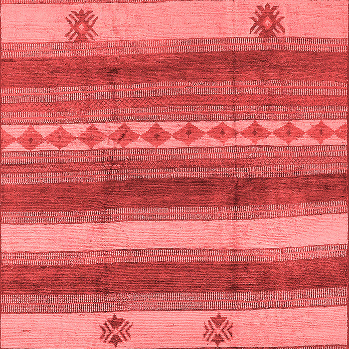 Machine Washable Oriental Red Industrial Rug, wshurb735red