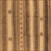 Square Machine Washable Oriental Brown Industrial Rug, wshurb735brn