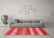 Industrial Red Washable Rugs