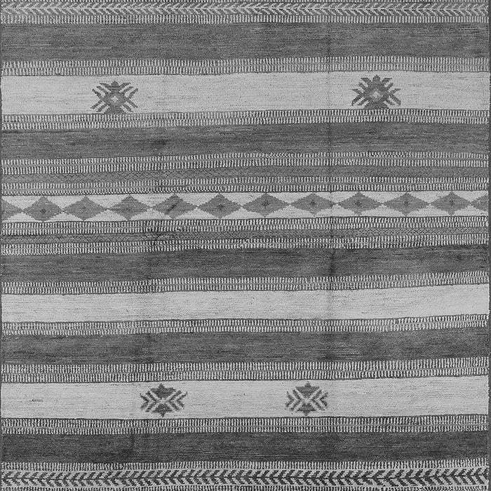 Square Oriental Gray Industrial Rug, urb735gry