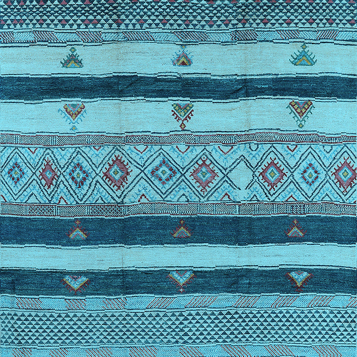 Oriental Light Blue Industrial Rug, urb736lblu