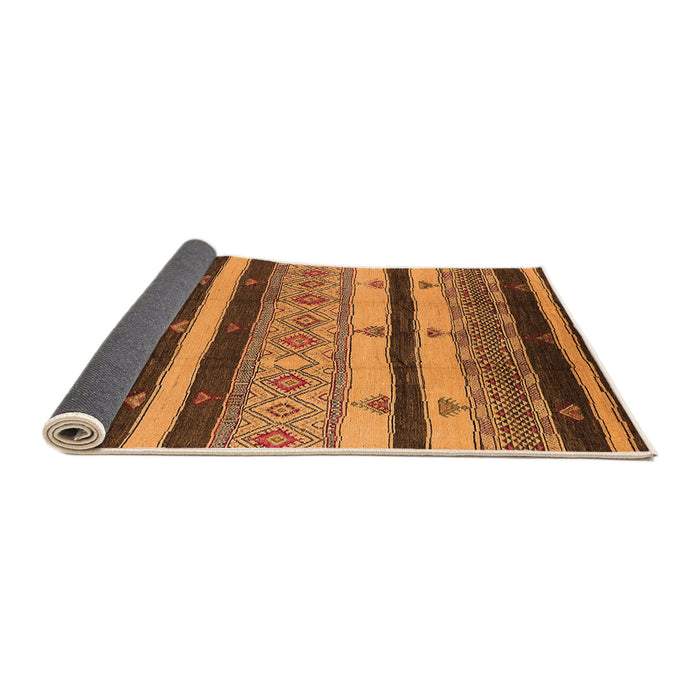 Sideview of Oriental Orange Industrial Rug, urb736org