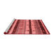 Industrial Red Washable Rugs