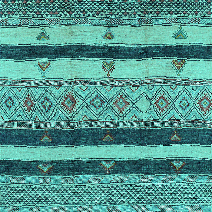 Oriental Turquoise Industrial Rug, urb736turq