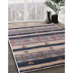 Machine Washable Industrial Modern Plum Purple Rug in a Family Room, wshurb736