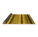 Sideview of Oriental Yellow Industrial Rug, urb736yw