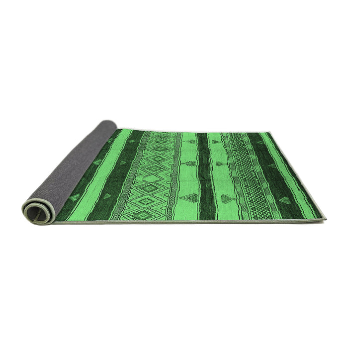 Sideview of Oriental Emerald Green Industrial Rug, urb736emgrn