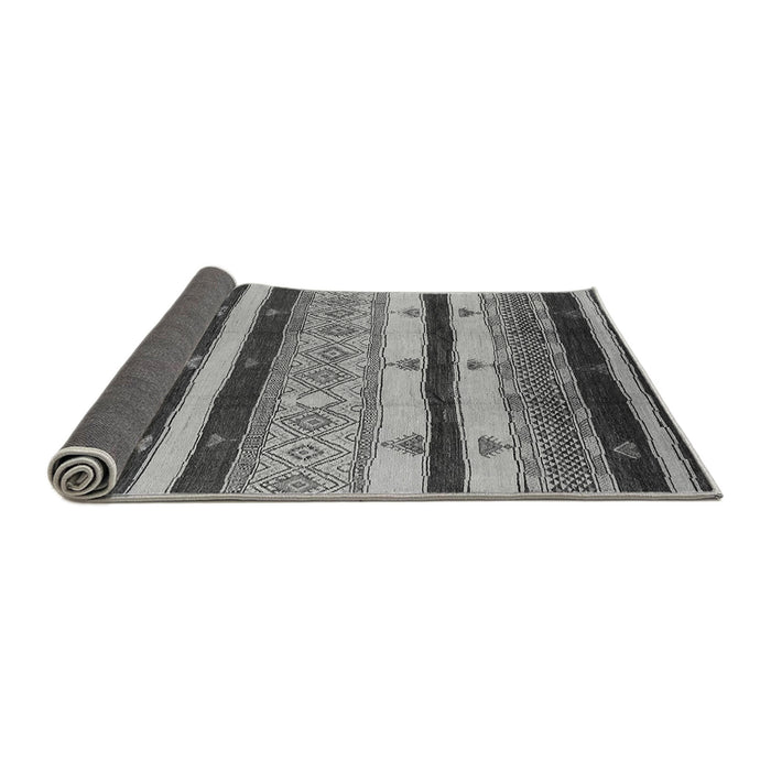 Sideview of Oriental Gray Industrial Rug, urb736gry