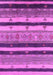 Machine Washable Oriental Pink Industrial Rug, wshurb736pnk