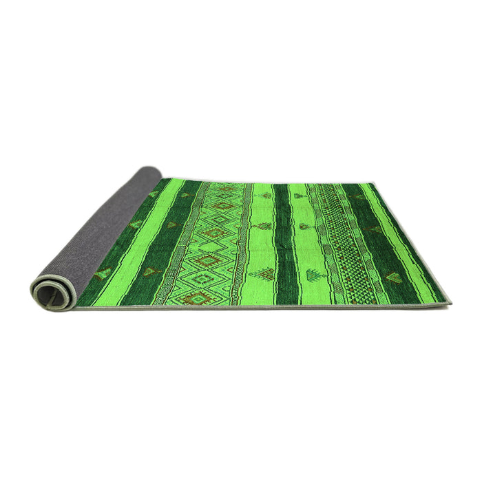 Sideview of Oriental Green Industrial Rug, urb736grn