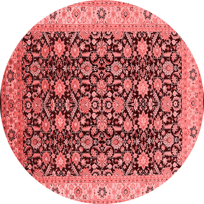 Machine Washable Oriental Red Industrial Rug, wshurb737red