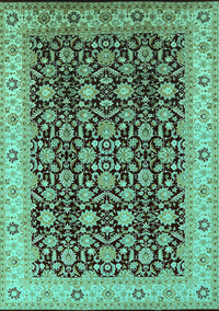 Oriental Turquoise Industrial Rug, urb737turq