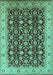 Oriental Turquoise Industrial Rug, urb737turq