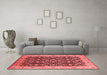 Industrial Red Washable Rugs