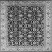 Square Oriental Gray Industrial Rug, urb737gry