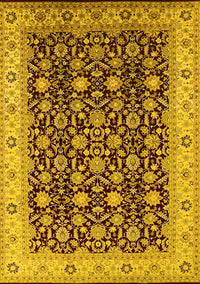 Oriental Yellow Industrial Rug, urb737yw