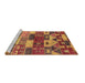 Sideview of Machine Washable Oriental Brown Industrial Rug, wshurb738brn