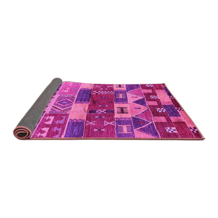 Sideview of Oriental Pink Industrial Rug, urb738pnk
