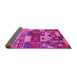 Sideview of Oriental Pink Industrial Rug, urb738pnk