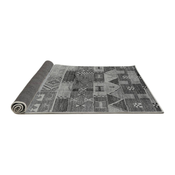 Sideview of Oriental Gray Industrial Rug, urb738gry