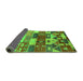 Sideview of Oriental Green Industrial Rug, urb738grn