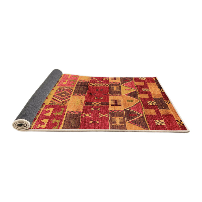 Sideview of Oriental Orange Industrial Rug, urb738org