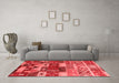 Industrial Red Washable Rugs