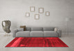 Industrial Red Washable Rugs