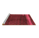 Sideview of Machine Washable Oriental Brown Industrial Rug, wshurb739brn