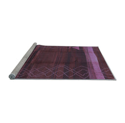 Sideview of Machine Washable Oriental Light Blue Industrial Rug, wshurb739lblu