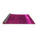 Sideview of Oriental Pink Industrial Rug, urb739pnk